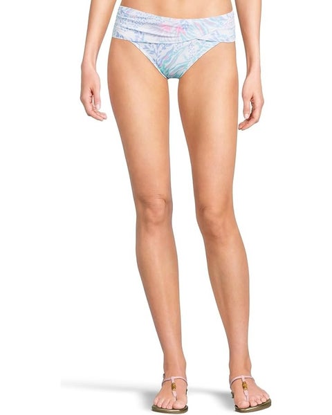 Lilly Pulitzer Lagoon Sarong Hipster Bottom Womens 2 Via Del Mar Swimwear TLW326