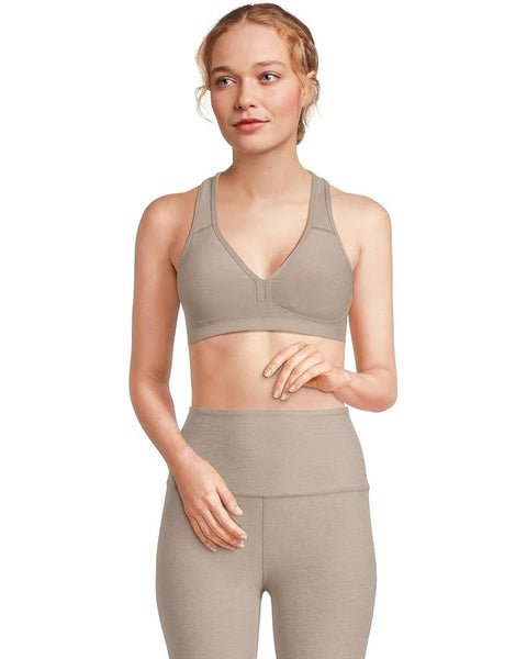 Beyond Yoga Spacedye Lift Your Spirits Medium Women's XL Gray Support Bra TLW301