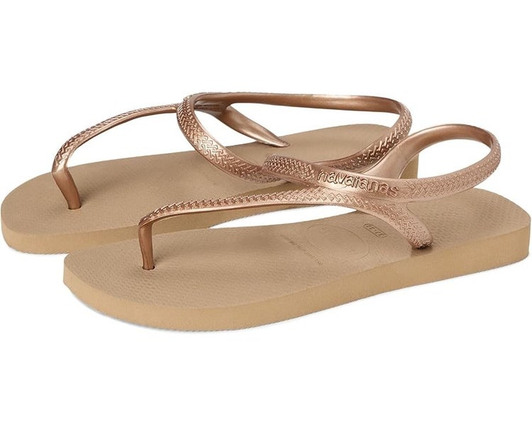 Havaianas Flash Urban 4000039 Flip Flop Women's US 8 Rose Gold Sandals TLW242
