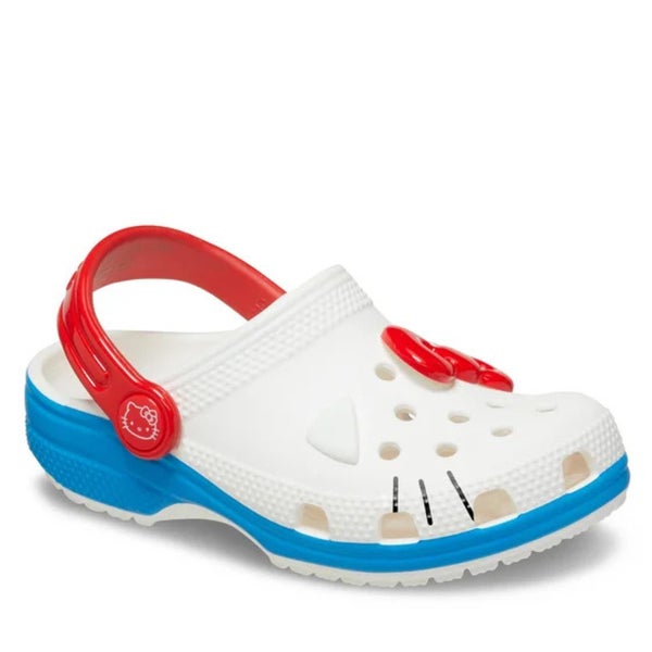 Crocs Hello Kitty IAM Classic 209469-100 Clog Kids US 9 Beige Sandale TLW313