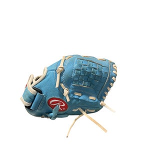 Used Rawlings LIGHT BLUE GLOVE BB/SB Glove RH Throw Carolina Blue 10" 11834-S000042418