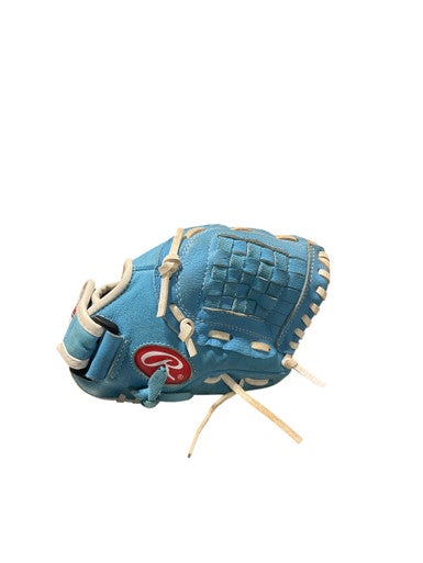 Used Rawlings LIGHT BLUE GLOVE BB/SB Glove RH Throw Carolina Blue 10" 11834-S000042418