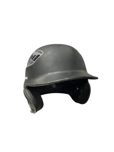 Used Rawlings BLK/GRY HELMET Batting Helmet No Mask Black One Size 11834-S000042412