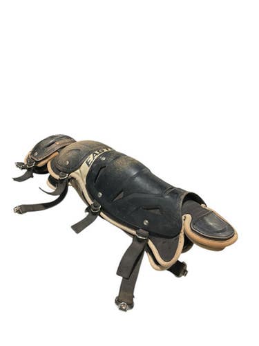 Used Easton EASTON SHINGUARDS Catchers Leg Guards Black Intermed 11834-S000042410