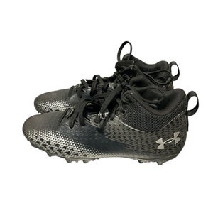 Used Under Armour Jr FB Cleats Black Junior 04.5 11834-S000042396