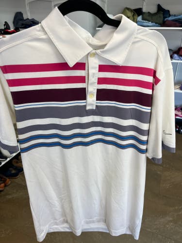 White Medium Men's Nike Shirt (Used)