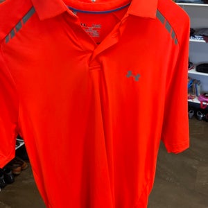 Orange XL Men's Under Armour Shirt (Used)
