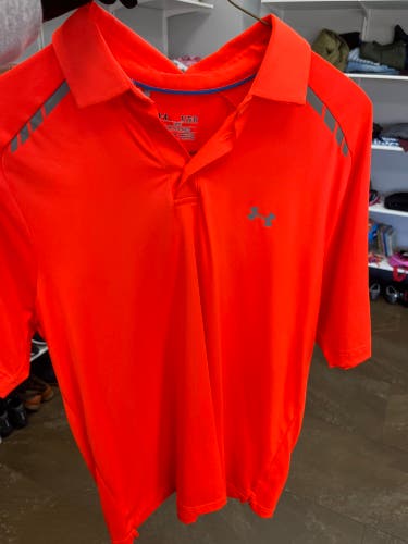 Orange XL Men's Under Armour Shirt (Used)