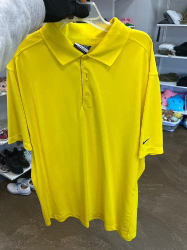 Yellow XL Men's Nike Shirt (Used)