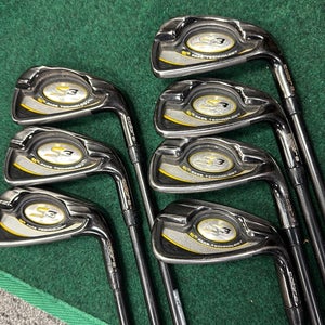 4-PW Cobra S3 Black (Used) Right Handed Men's Stiff Flex Graphite Shaft Iron Set men's