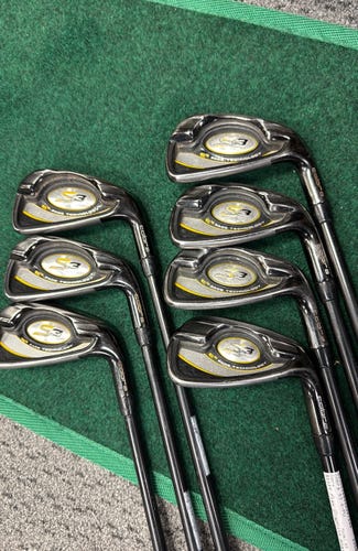4-PW Cobra S3 Black (Used) Right Handed Men's Stiff Flex Graphite Shaft Iron Set men's