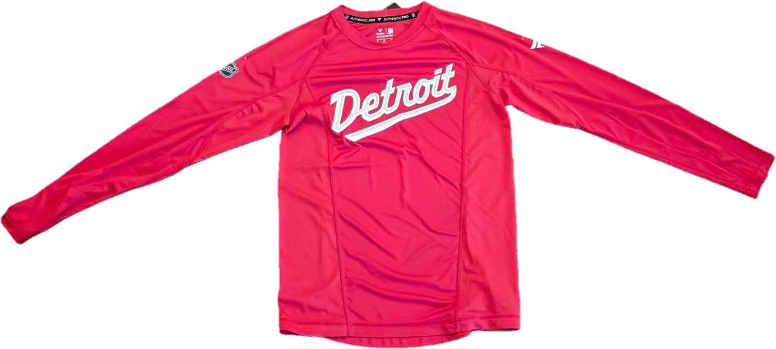 Detroit Red Wings Red Stadium Series Long Sleeve T-Shirt -Senior Small(New)