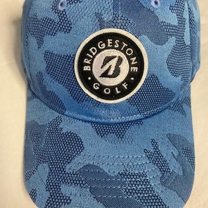 Bridgestone Tonal Camo Hat (Medium Blue, Adjustable) Golf Cap NEW