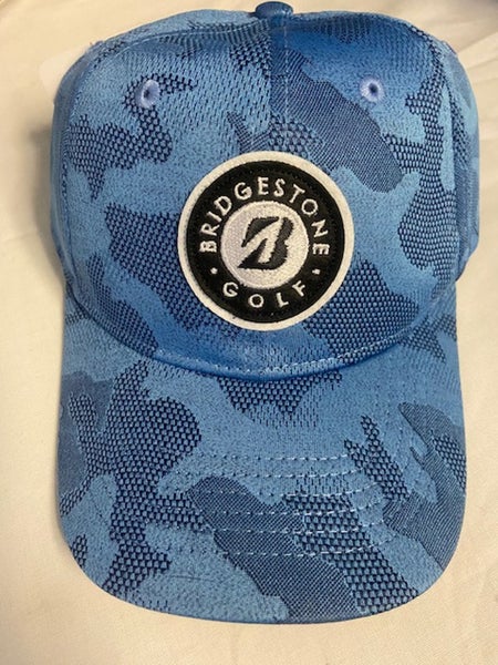 Bridgestone Tonal Camo Hat (Medium Blue, Adjustable) Golf Cap NEW