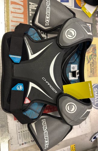 Maverik Charger (Used) Youth Large Shoulder Pads lax lacrosse NOCSAE EKG LG YTH