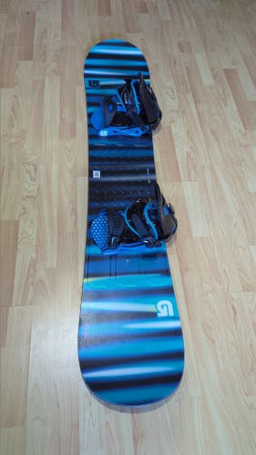 Burton LTR Snowboard 150cm w binding S  Freestyle Soft Flex True Twin  (Used)