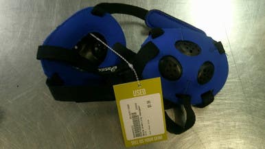 Used Asics Wrestling Headgear Royal Blue 11868-S000066323