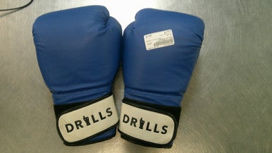 Used DRILLS CONQUER Boxing Gloves Royal Blue MD 11868-S000066285