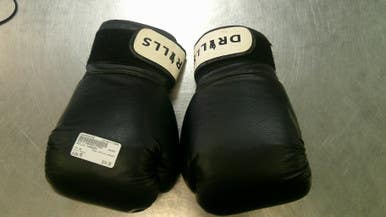 Used DRILLS CONQUER Boxing Gloves Black MD 11868-S000066286