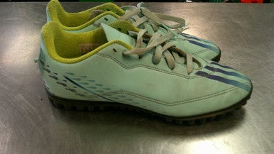 Used Adidas Soccer Indoor Shoes Teal Junior 04 11868-S000066312