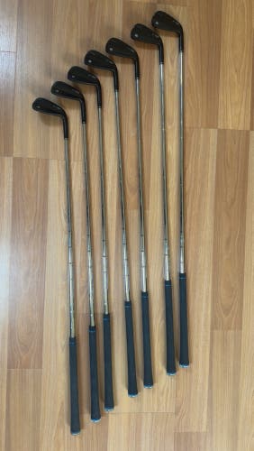 Men's 2023 TaylorMade TaylorMade P790 Phantom Black Right Handed Iron Set Graphite/Steel Shaft (New)