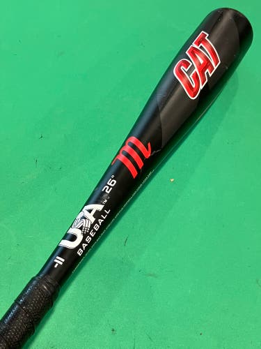 2021 Marucci CAT Alloy Bat USABat Certified (-11) Alloy 15 oz 26" (Used)