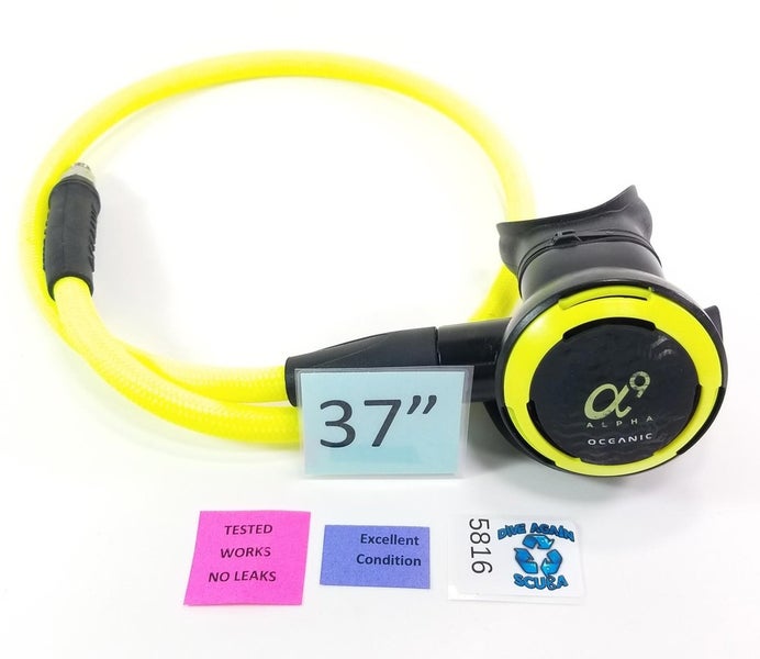 Oceanic Alpha 9 Octo, Octopus 2nd Stage Regulator Scuba Dive Yellow #5816
