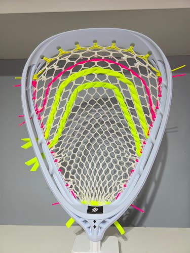 New Stringking Mark 2G Goalie Head ECD Impact Mesh Pink Vold Neon Yellow