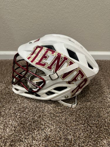 University Of Denver (DU) Warrior Burn White Lacrosse Helmet