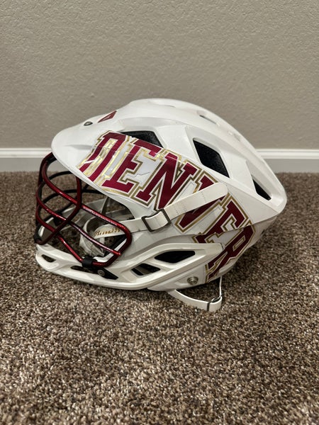 University Of Denver (DU) Warrior Burn White Lacrosse Helmet