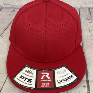 Richardson Youth's DRYVE 100% Polyester R-Flex Baseball Hat Red XS-SM