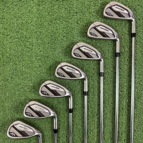 Callaway Mavrik Iron Set 5-PW AW Steel Project X LZ 6.0 Stiff Flex Right Handed
