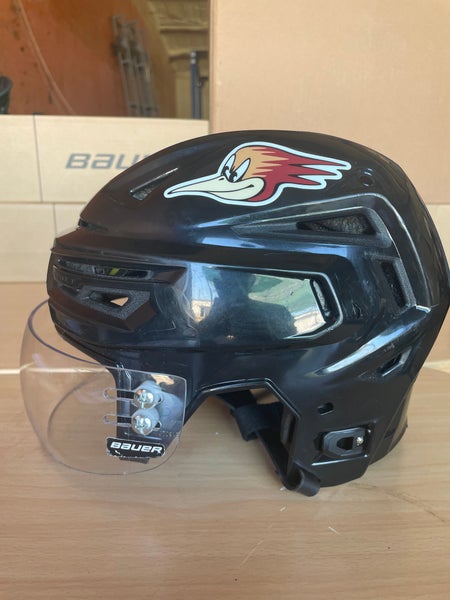 Bauer Re-Akt 150 Pro Stock Hockey Helmet Visor Combo Medium Black 3244
