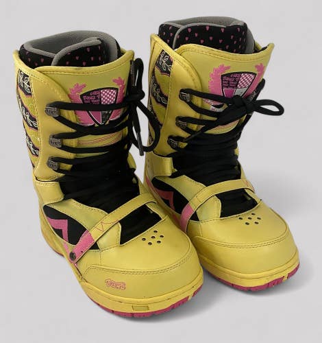 Vans Hi Standard Women's Yellow Snowboard Boots Size 7