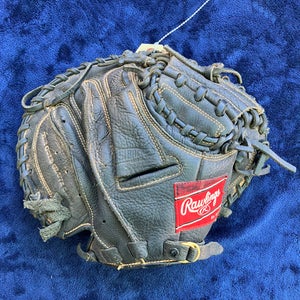 Black Adult Rawlings Renegade RH Catcher's Baseball Glove 31.5" (Used)