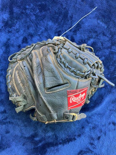 Black Adult Rawlings Renegade RH Catcher's Baseball Glove 31.5" (Used)