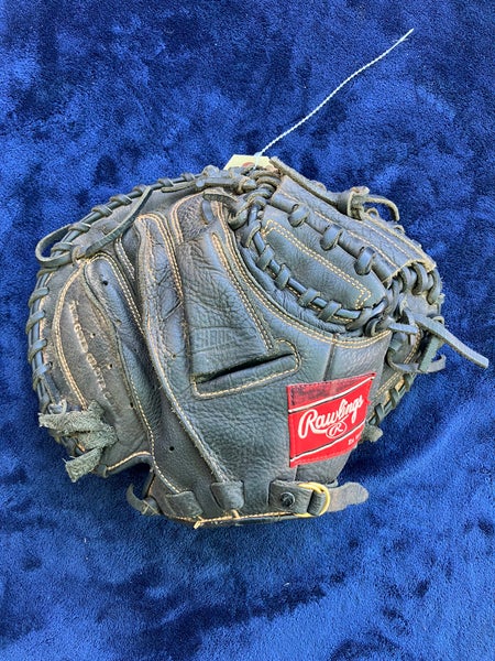 Black Adult Rawlings Renegade RH Catcher's Baseball Glove 31.5" (Used)