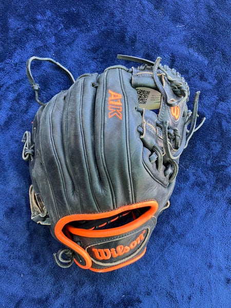 Black Adult Wilson A1k RH Infield Baseball Glove 11.5" (Used)