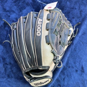 Black Wilson A2000 RH Softball Glove 12.5" (Used)