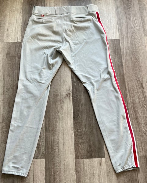 Gray Men's Size 42 Adult Majestic Game Pants (Used)