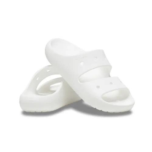 Crocs Classic 209403-100 Slides Unisex US 4M/6W White Slip On Sandals TLW334