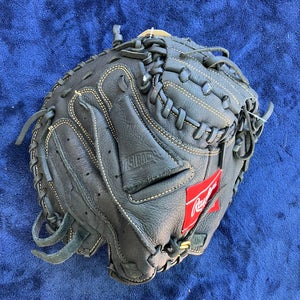 Black Rawlings Renegade RH Catcher's Baseball Glove 31.5" (Used)