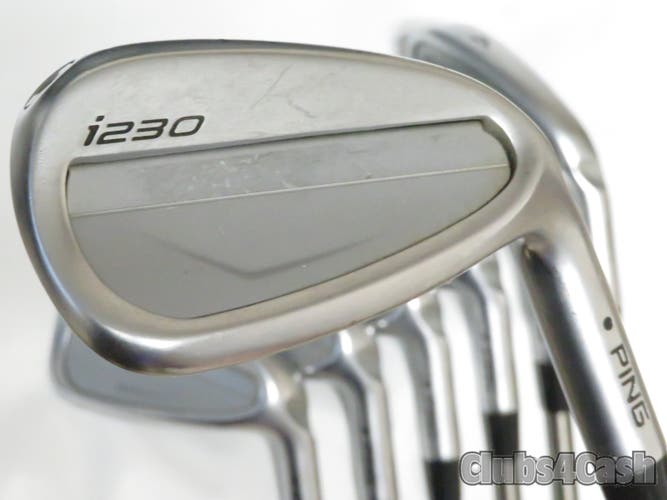 PING i230 Irons Black Dot Aerotech Steelfiber fc 90cw F4 Stiff Power Spec 4-P