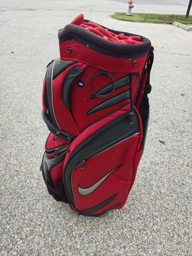 Nike 14  Divider Golf Cart Bag Red/Black/Grey