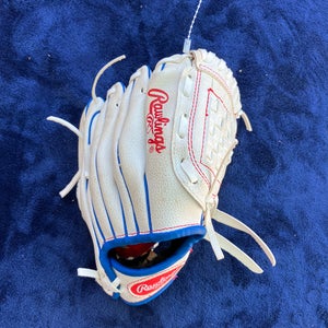 White Rawlings Player series RH Pitcher's Baseball Glove 9" (Used)
