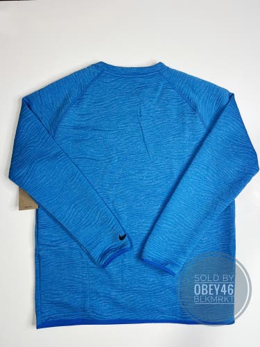 Nike Sweatshirt Golf Tour Dri Fit Crew Neck Pullover w/ Side Pocket L