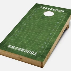 Cornhole Decals Football Field Adhesive Backing ~ Rec League 2X4 Skins (2 Decal)