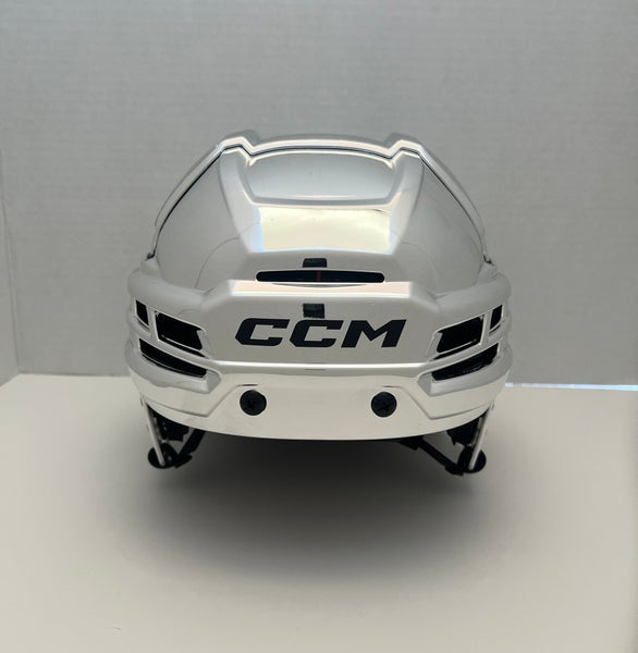 Brand New Pro Stock CCM Tacks 720 Size Small Silver Chrome Hockey Helmet