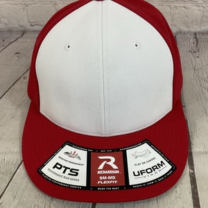 Richardson Youth's PULSE 100% Polyester R-Flex Baseball Hat Red White SM-MD