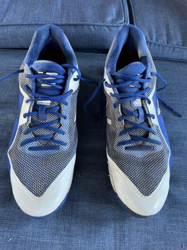 Size 16! New Balance Men's 4040 V4 Metal Baseball Shoe, Royal/White
